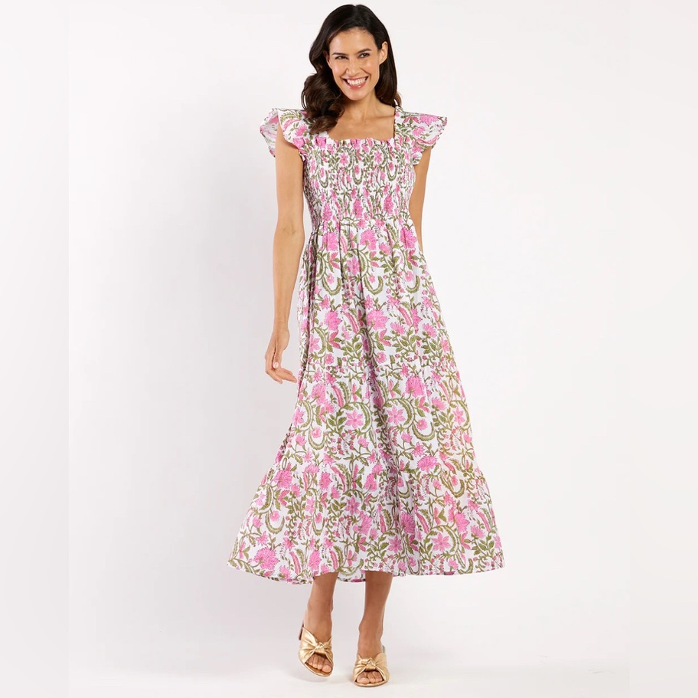 NWT Jude Connally Peony Dress Cotton Voile Size Medium